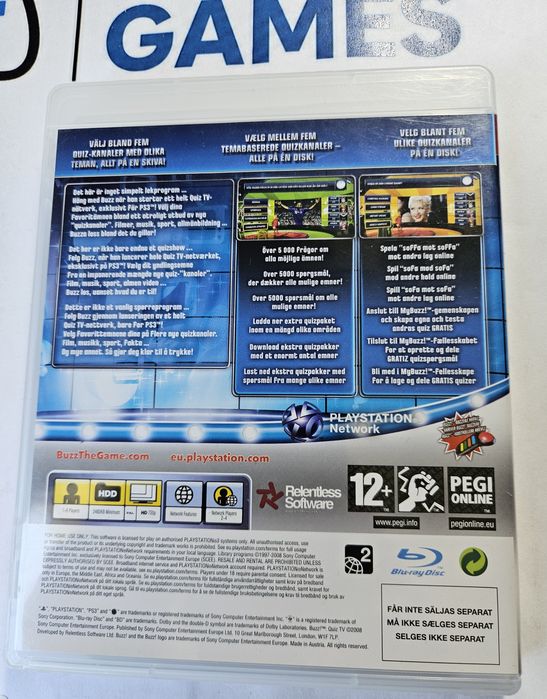 Buzz Quiz TV Ps3 Playstation 3 Buzzery Brzęczki