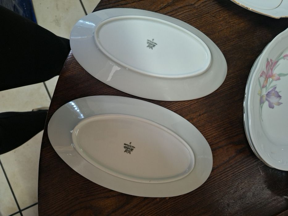 Półmiski białe Karolina 2 sztuki