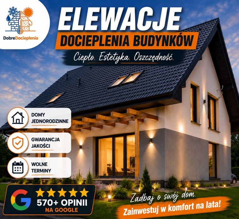 ELEWACJE Domów / Docieplenia Domów / Szybkie terminy