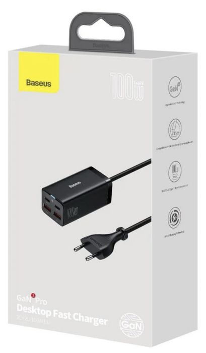 зарядное устройство Baseus GaN3 Pro Desktop Fast Charger 65 Вт