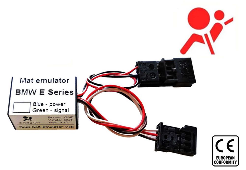 Emulador Esteira Luz AirBag + Sensor Cinto BMW X5 E70 X6 E71 (NOVO)
