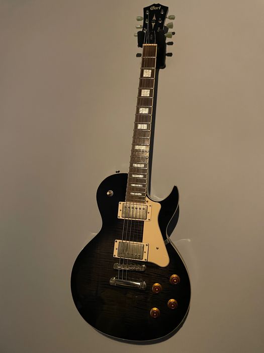Cort CR 250 trans black les paul