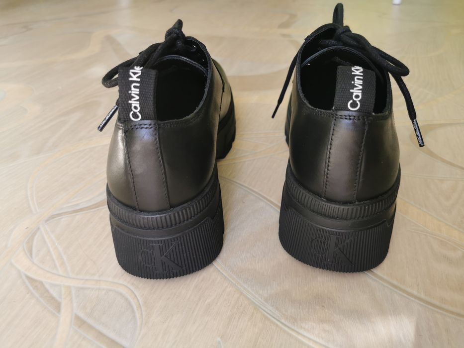 Шкіряні туфлі-дербі Chunky Combat Calvin Klein Jeans