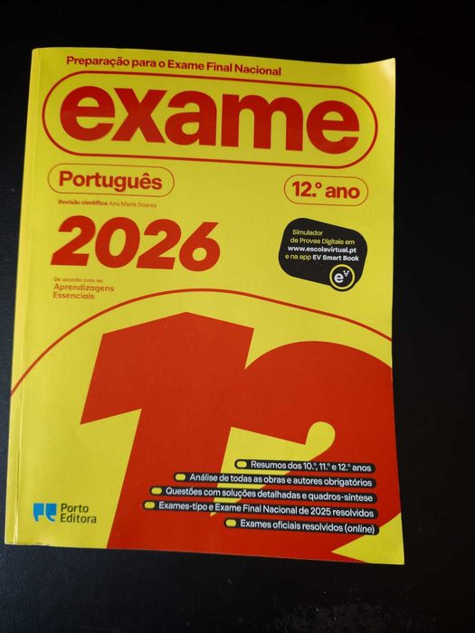 Livros de preparação para Exames Nacionais 11° e 12° Ano (Economia e Português)