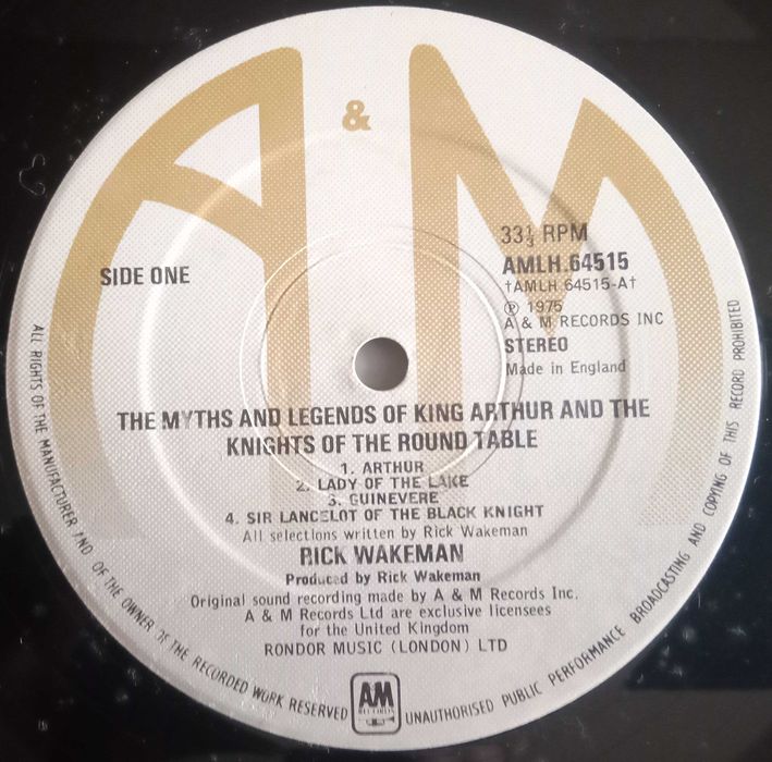 Rick Wakeman - - - - - The Myths And Legends Of King Arthur ... - - LP