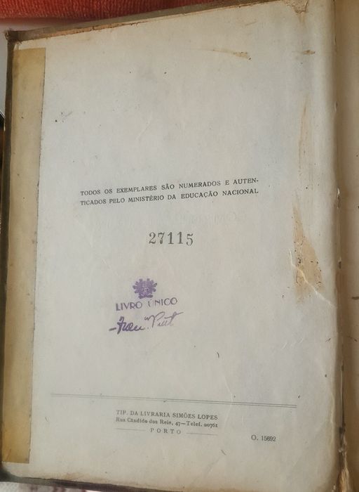 Compêndio de Álgebra de 1954 (Livro único)