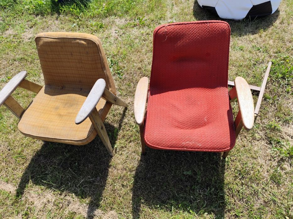 Fotele Chierowski 366 do renowacji PRL loft retro