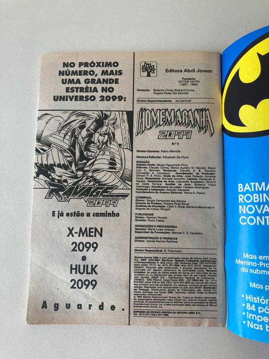Homem-Aranha 2099 Nº5 (1994) Abutre 2099- HQ Banda desenhada PT/BR