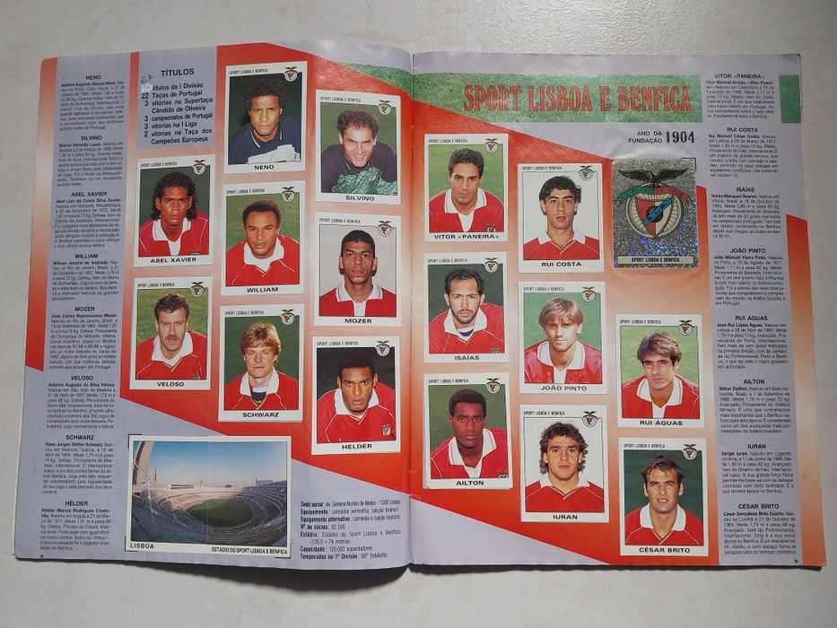 Caderneta Completa - Futebol 93-94