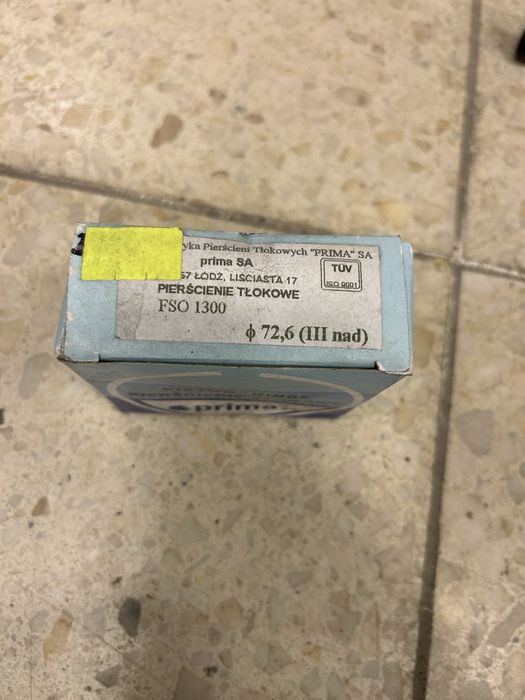 FSO 1300 Fiat 125p 1300 pierscienie tlokowe komplet 3 szlif