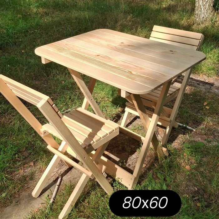 Розкладний набір садових меблів, розкладний стілець, столик для балкон