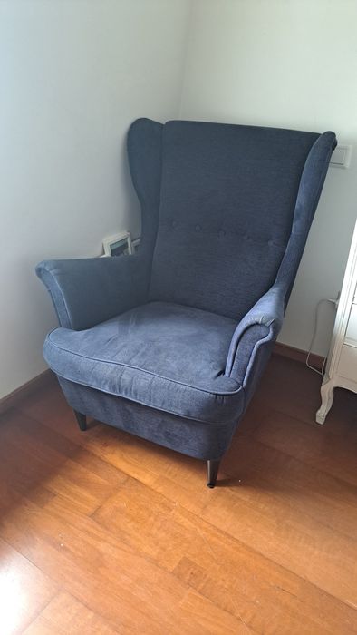 Poltrona Ikea Strandmon Azul