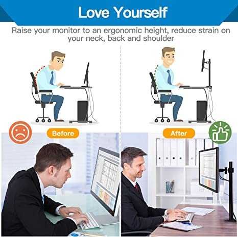 Кріплення для одного монитора HUANUO, настільне