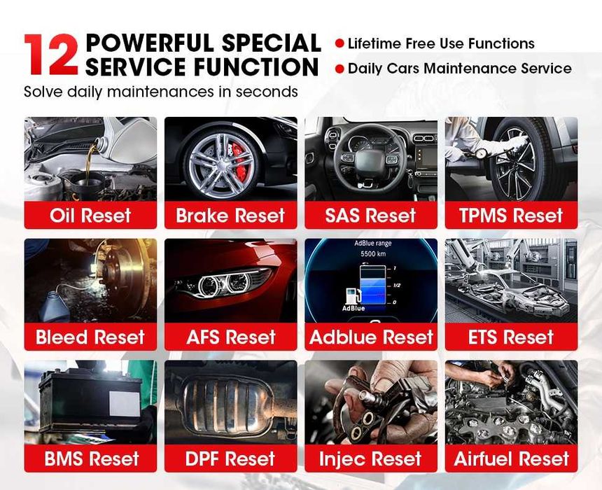 Máquina Diagnóstico Automóvel Launch CRP129X V2 Novo Modelo 2025