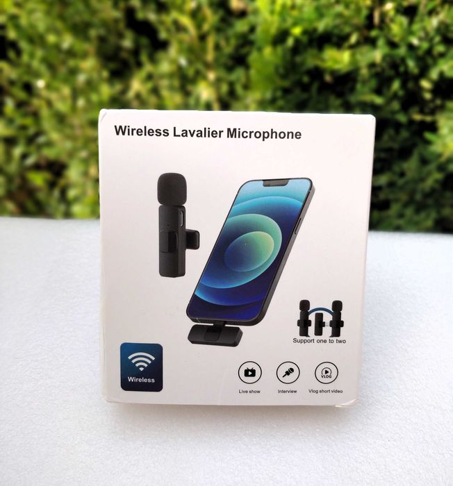 Wireless Lavalier Microphone – Plug & Play, Compatible with iOS and Android64284423436673120