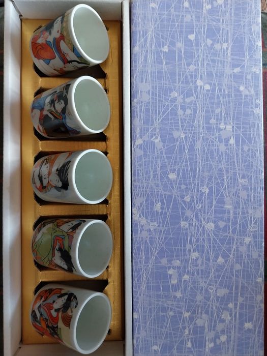 Conjunto 5 copos com imagens eróticas (kamasutra)