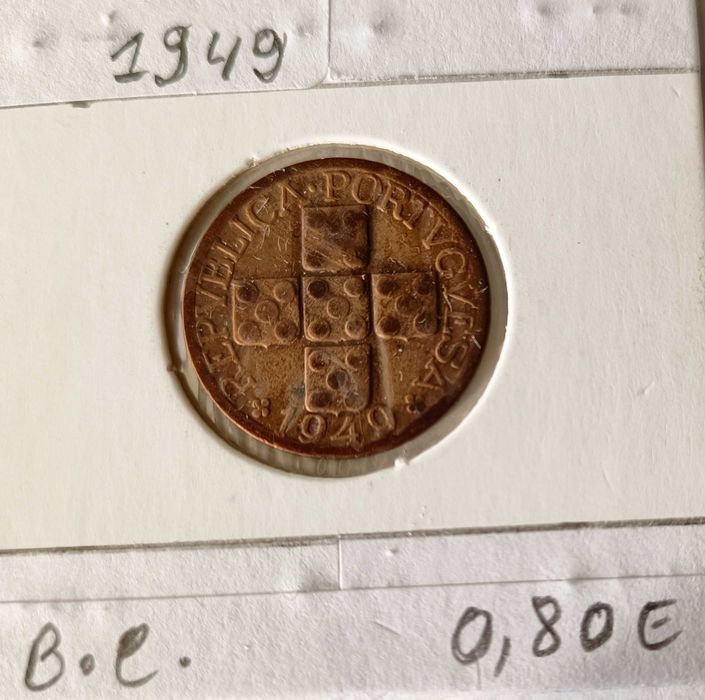 4 Moedas de XX Centavos da 2ª República Portuguesa ( Bronze )
