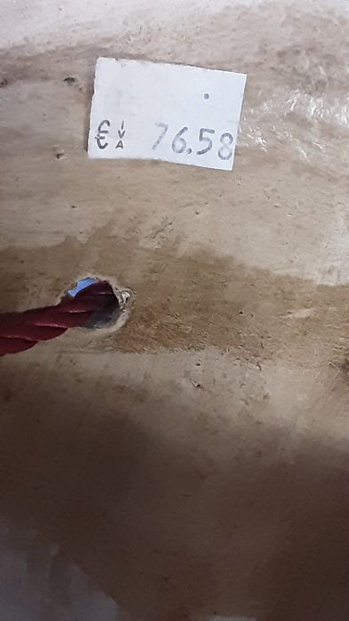 Vaso alto em barro vidrado para por na entrada