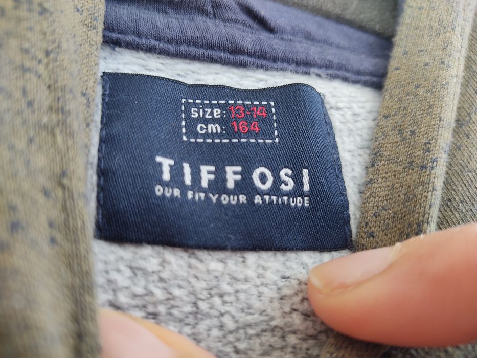 Sweatshirt verde seco, 13-14 anos, Tiffosi