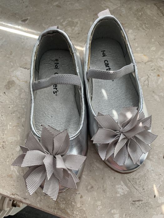 Baleriny carter’s buty r. 22 srebrne
