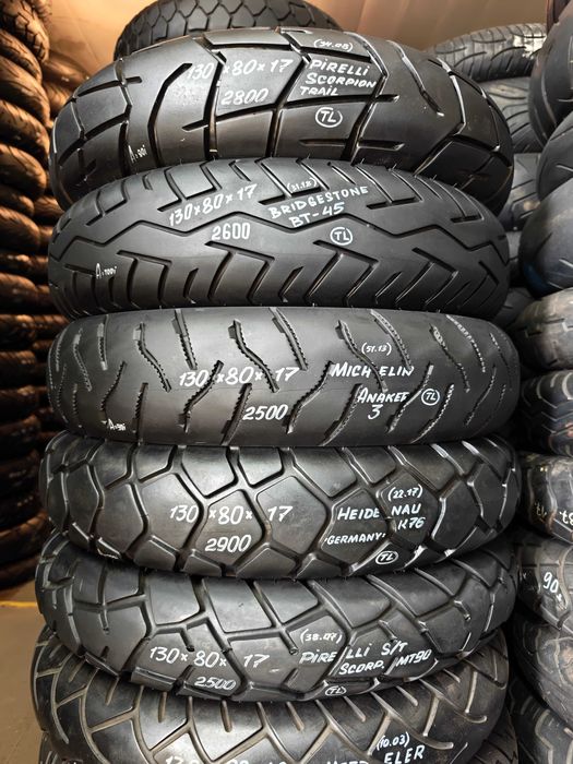 Мотошина резина эндуро пара 90/90 R21 120/90 130/80 R17 на Трансальп