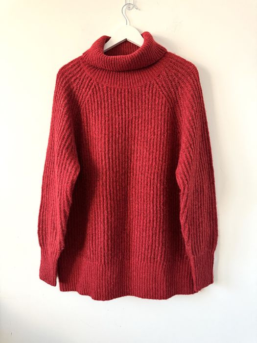 Cubus gruby sweter z golfem Wool blend