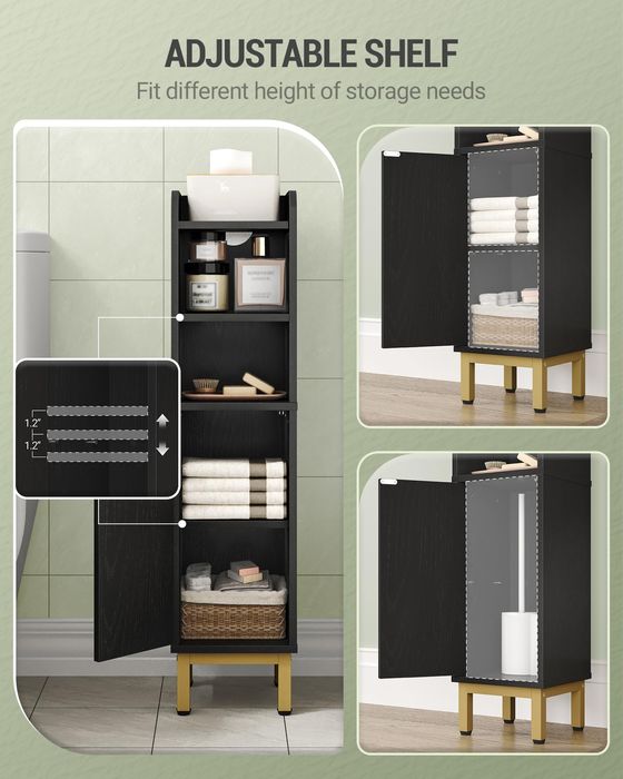 Słupek łazienkowy szafka łazienkowa stojąca słupek niski 83 cm wąski