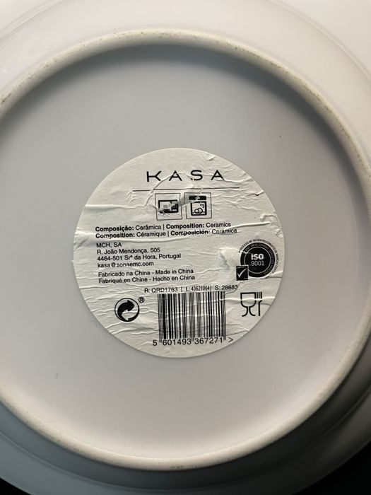 Lote 36 pratos sopa Kasa