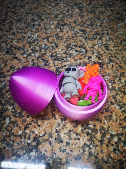 Ovos surpresa com mini animais 3D: diversão e charme em cada ovo!