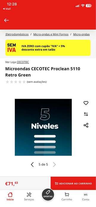 Microondas CECOTEC Retro Green