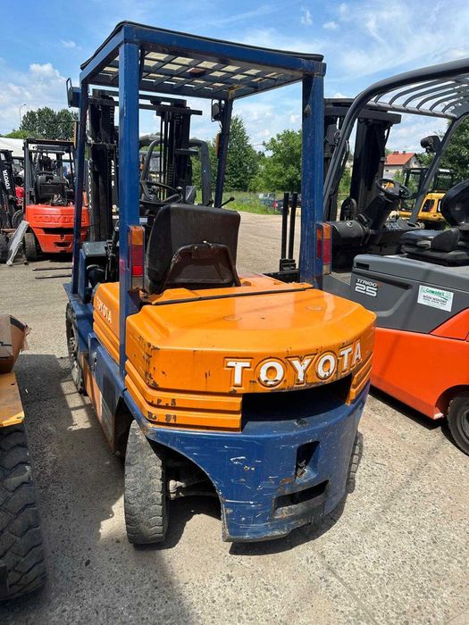 Wózek widłowy Toyota 02-5FD25 2,5t, diesel, 1995, Duplex 3m, Automat