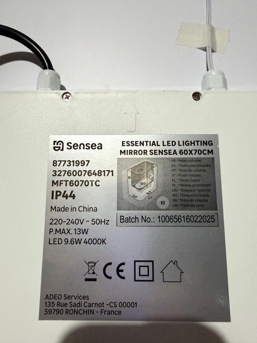 Espelho de casa de banho ou penteadeira com ilimitado Touch