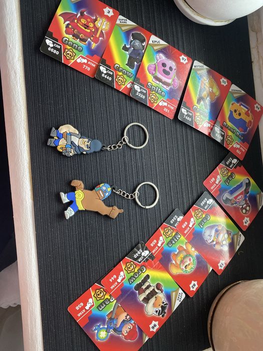 Бравл Старс сет!!! Картки + Брилки!!!