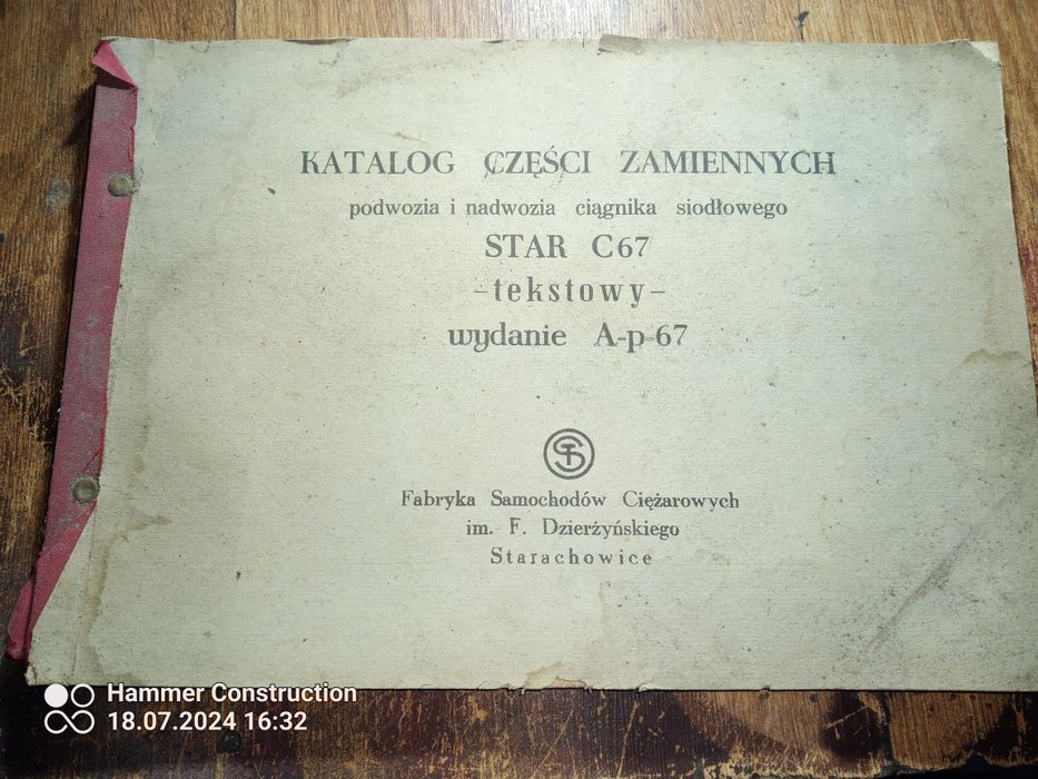 Katalog części zamiennych Star 20