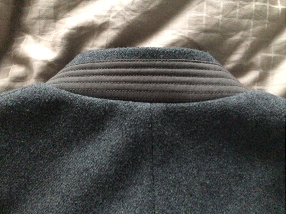 Zara szary płaszcz z wełną M