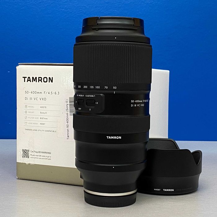 Tamron 50-400mm f/4.5-6.3 Di III VC VXD (Sony FE) - 3 ANOS DE GARANTIA