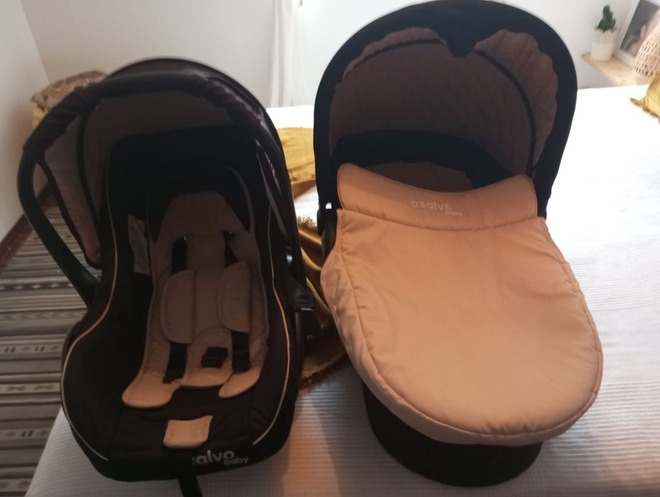 Carrinho + alcofa + ovo