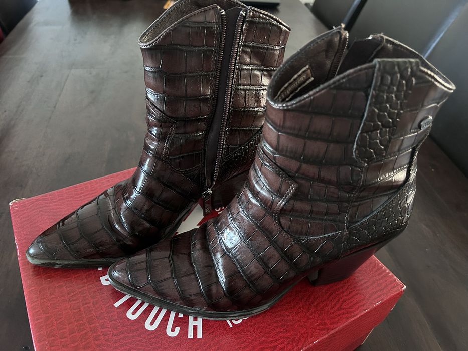 Botins texana com padrão