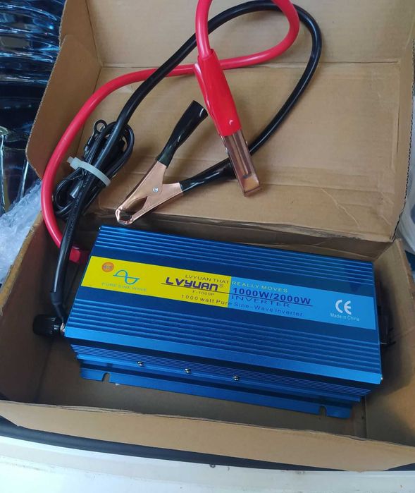 Инвертор 12V 2000W чистый синус 2квт для котла холодильника тв роутера