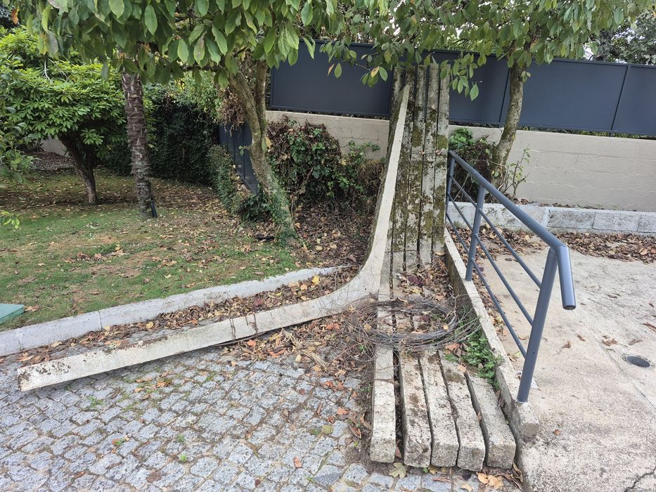 Esteios de cimento