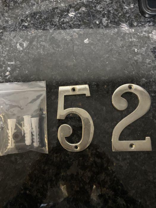 Numero de Porta em Inox