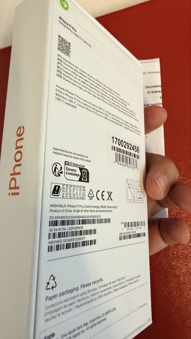 Iphones 17 pro Max laranja 256GB selado !