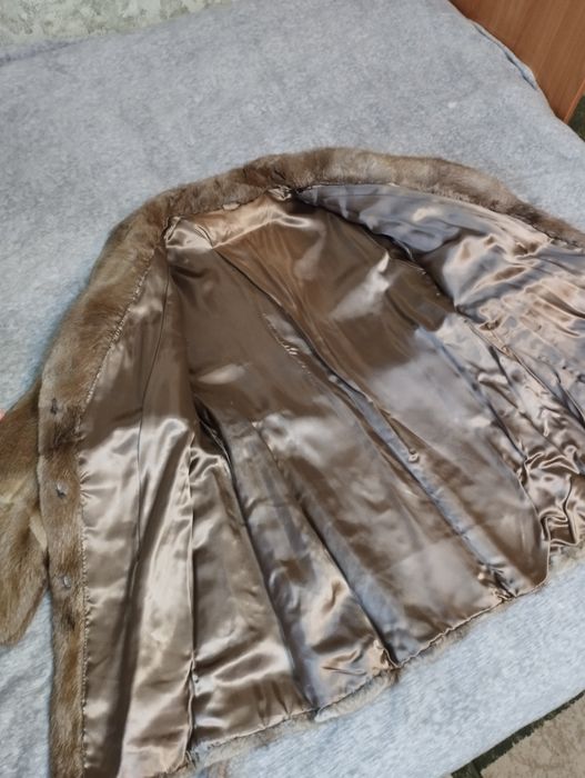 Натуральна жіноча шуба з ондатри, розмір xxl 44-52