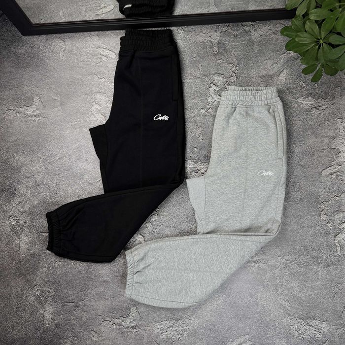 Флісові штани Corteiz штаны спортивные беги широкі Кортез кортеиз