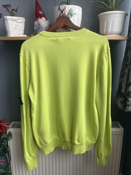 Оригінальний Трикотажний Светр Stone Island Зелений М