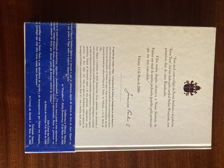 Livro “O segredo que conduz o Pápa”