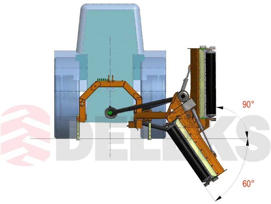 Roçadora 2.2m ALCE-220 720kg-p/trator 80-110cv - novo c/Cardã incluido