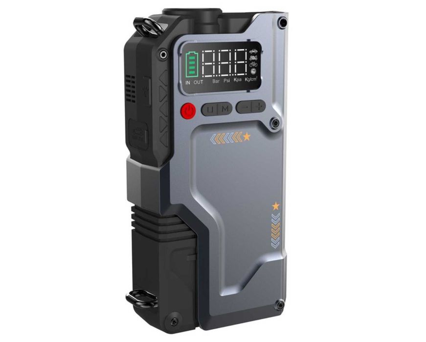 Booster Rozruchowy 6000A Kompresor 150PSI Powerbank 4w1 | MOCNY