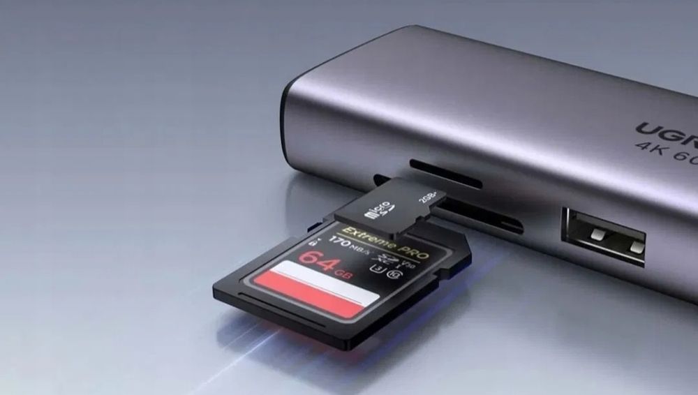 Ugreen CM512 Adapert HUB USB-C 6W1 HDMI RJ45 SD/TF