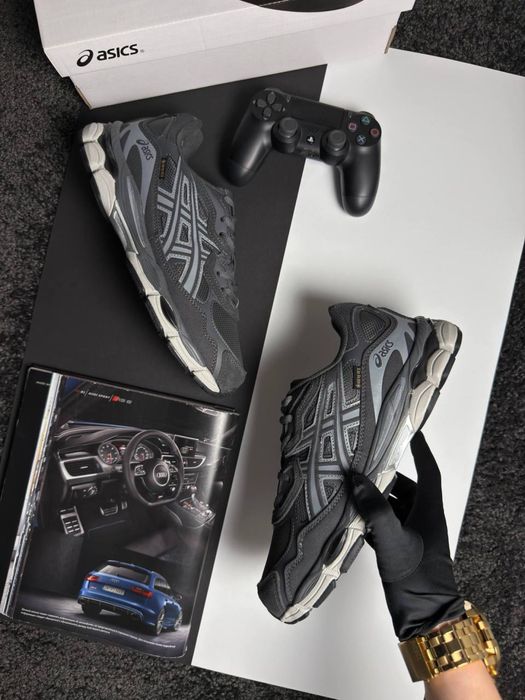 Мужские кроссовки асикс гель ник ASICS Gel-NYC GTX Grey White [41-46]